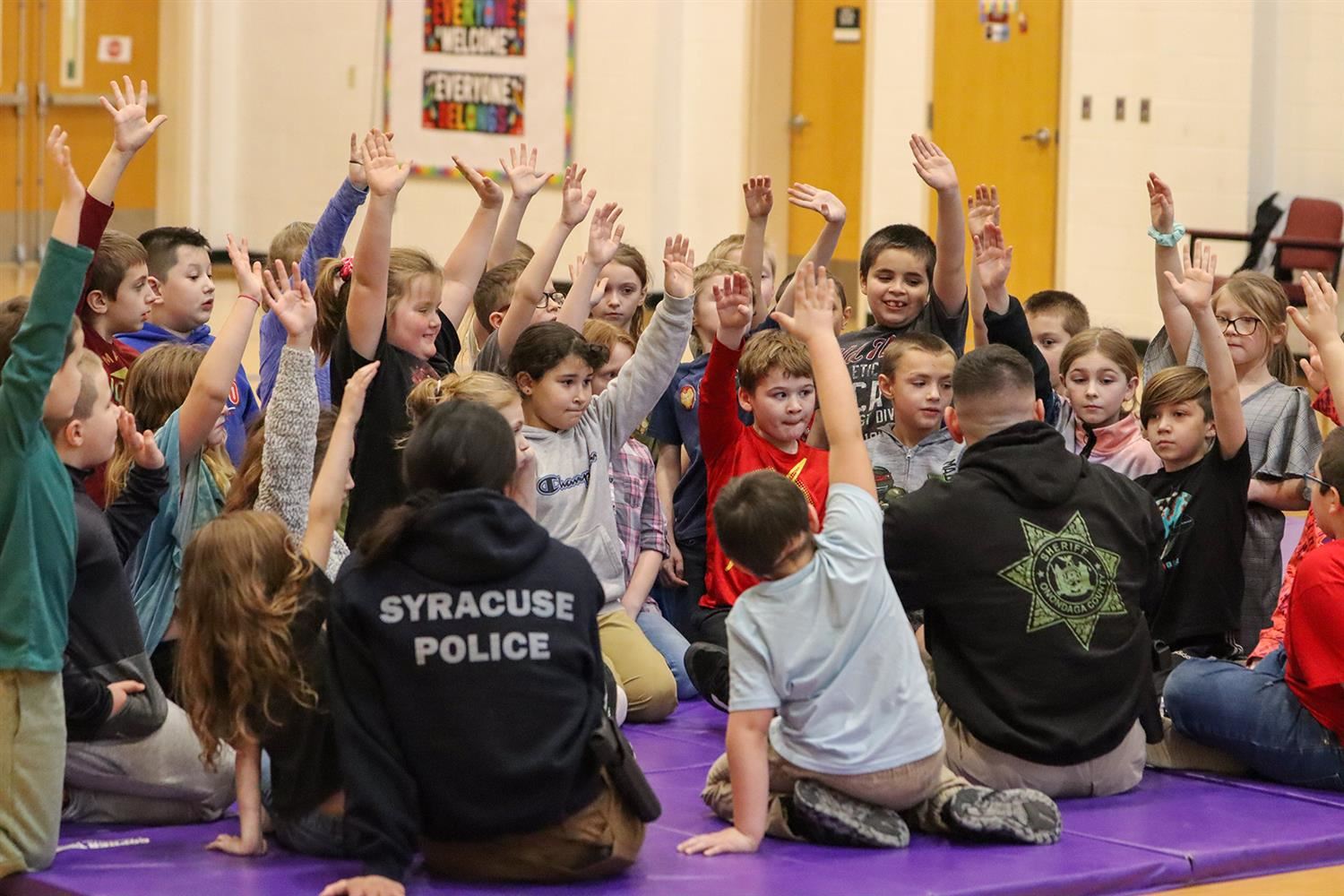  Fairley third-graders ask questions to area law enforcement personnel during career exploration 