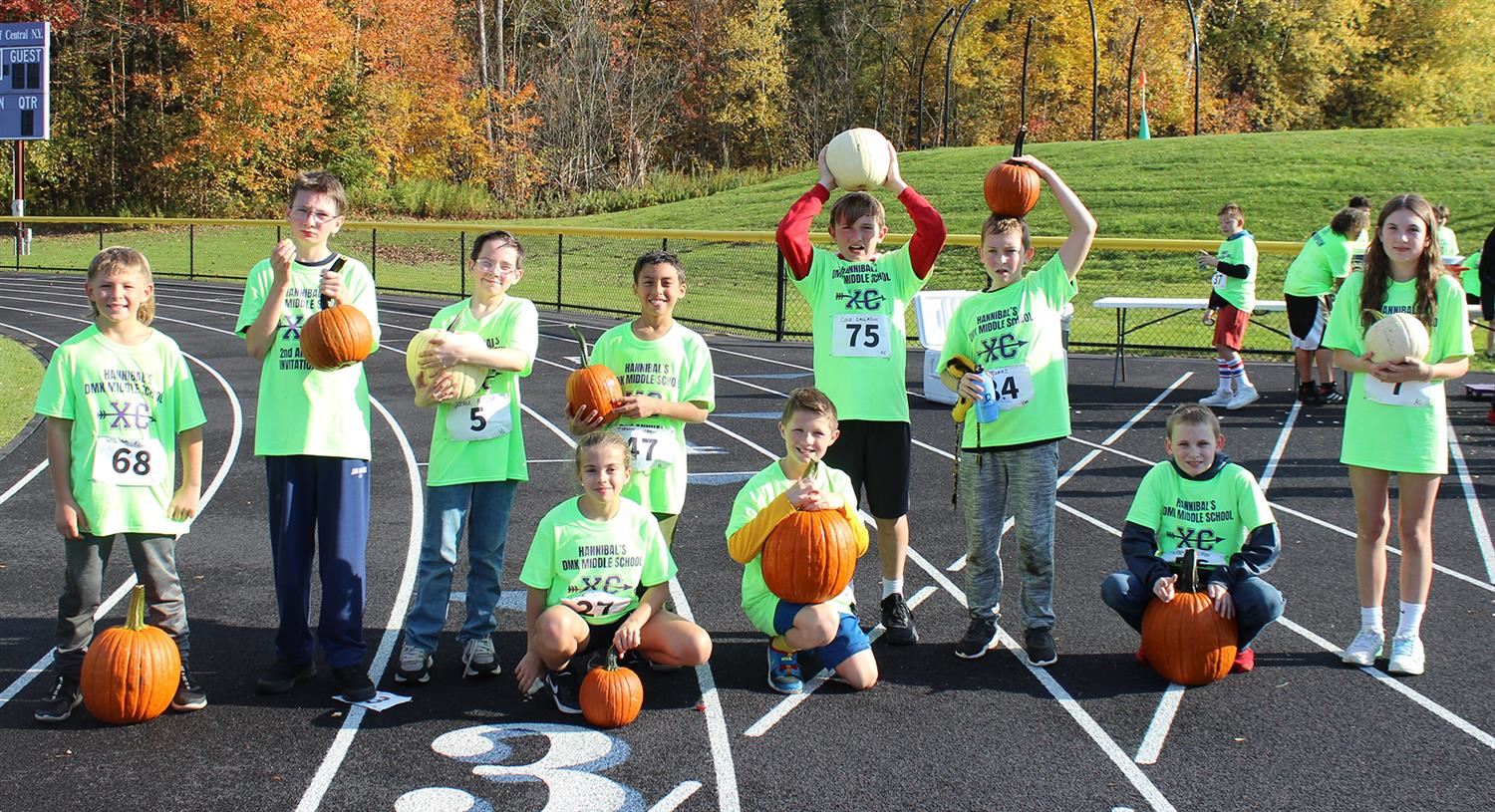The 5th and 6th grade race winners